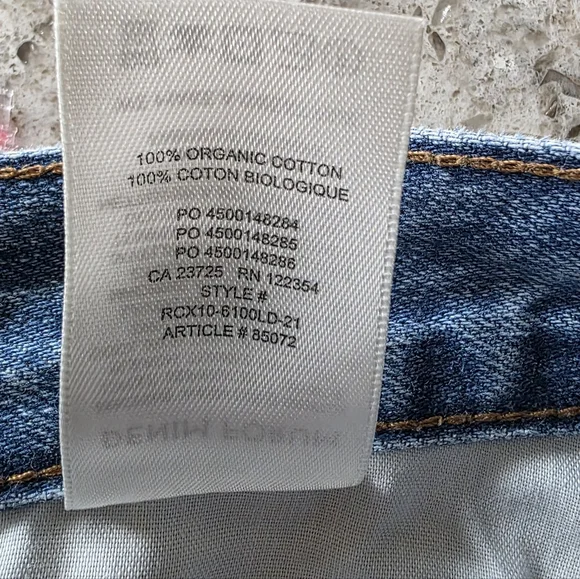 Denim Forum 28 Indie Sleeze Slouchy 90s Organic Button Fly BF High Rise Jeans - Picture 15 of 16